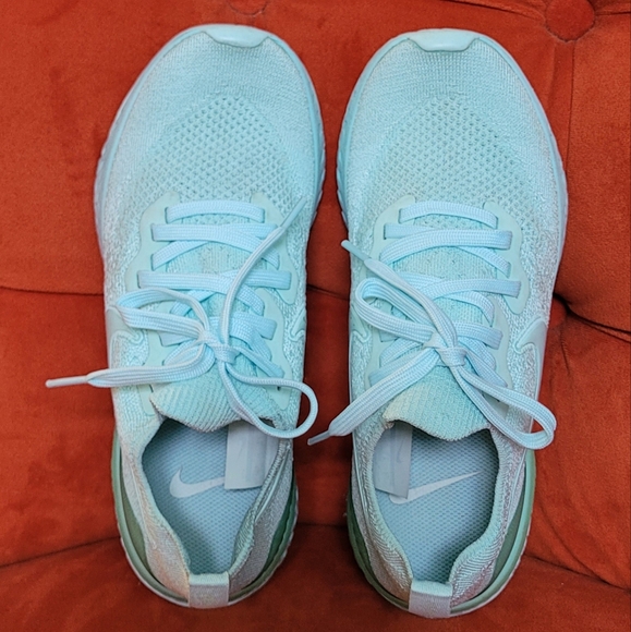 Nike Epic React Flyknit 2 Teal Tint Women’s  BQ8927-300 Size 7 - Picture 7 of 12